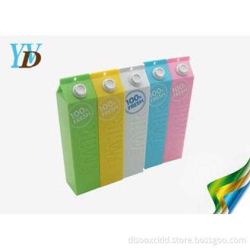 1500mAh USB Milk Box Lithium Ion Power Bank , External Batt